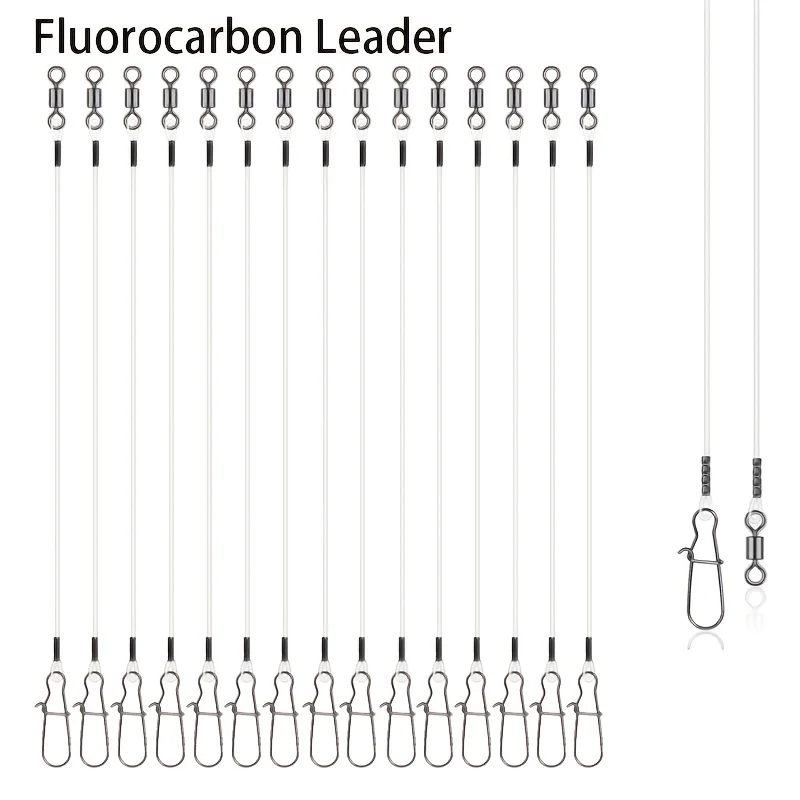 Leader Line - 15 pezzi di filo in fluorocarbonio