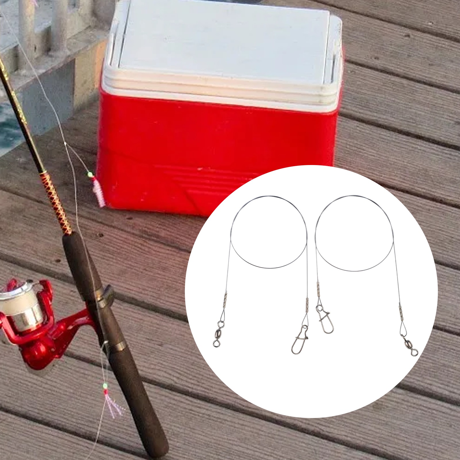 Leader Line - 2pc Filo di titanio da pesca
