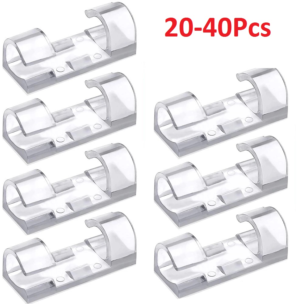Tippet Line - 40PCS Organizzatore di cavi Clip Gestione