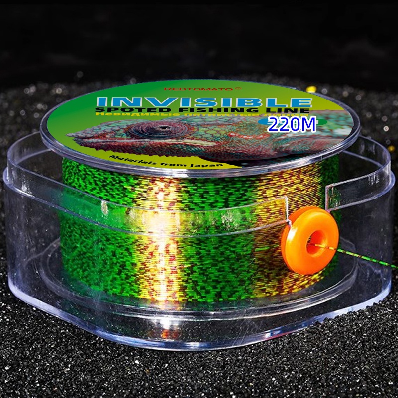 Fluorocarbon Line - 220 metri linea maculata filo da