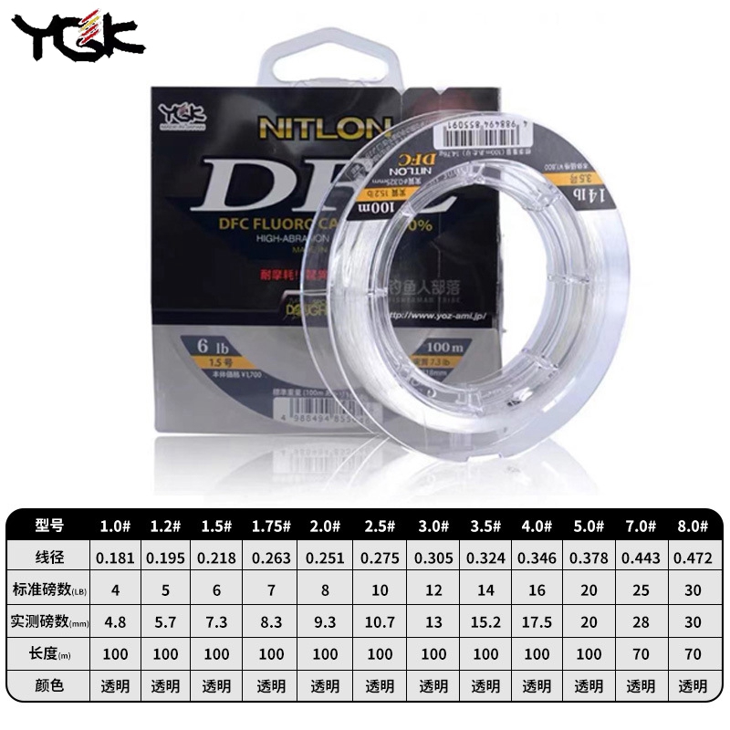 YGK Originale DFC Carbon Line, - Fluorocarbon Line recensione e prezzo