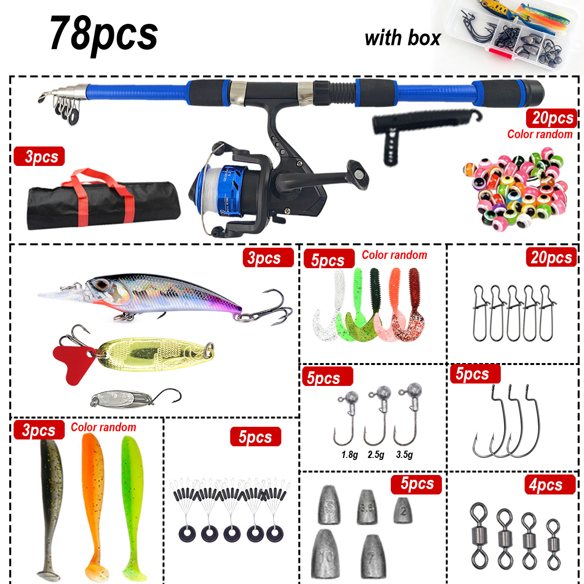 Set da Pesca Telescopico 46 Pe - Freshwater Line recensione e prezzo
