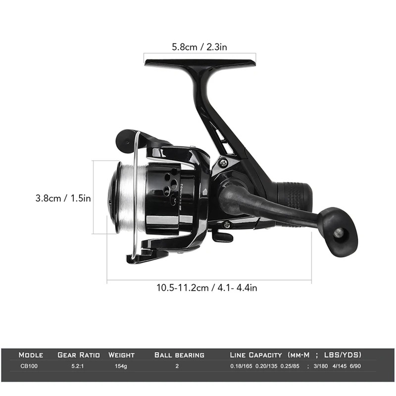 BRAVMAK 2.1/2.3 mCanna da pesc - Fishing Line Spooler recensione e prezzo